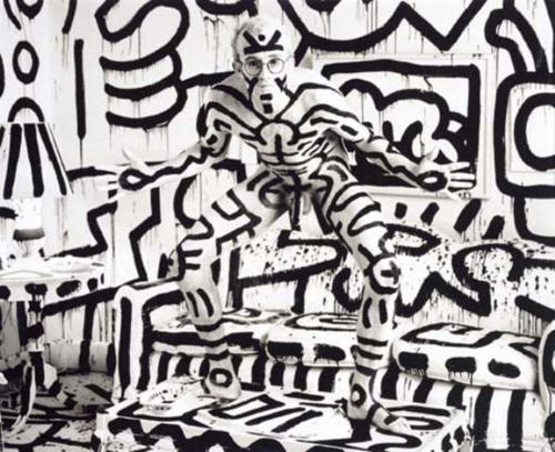 Keith Haring och Annie Leibovitz